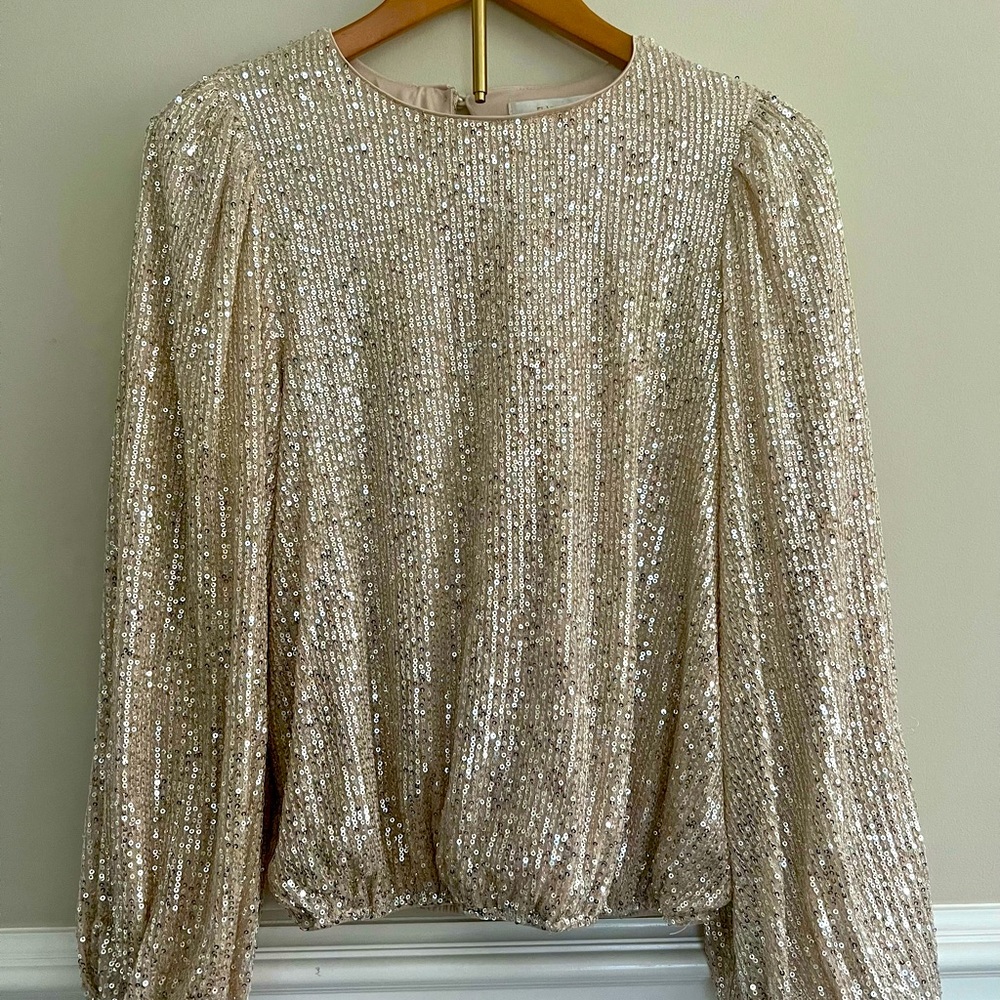 Champagne Sequin Top from Anthropology
